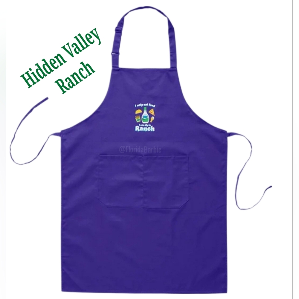 Home Kitchen HIDDEN VALLEY Ranch Blue Apron Kitchen Linen Tools